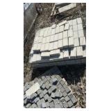 (92) Pallets  flagstone, retaining wall bricks, pavers, steps, wall caps