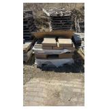 (21) pallets of flagstone, wall bricks caps