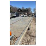 1992 Chevy flat bed truck with car hauler trailer