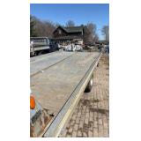 1992 Chevy flat bed truck with car hauler trailer