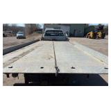 1992 Chevy flat bed truck with car hauler trailer