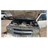 1992 Chevy flat bed truck with car hauler trailer