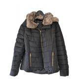 ML - Joules Hooded Puffer Jacket - Faux Fur Trim - US 16 (UK 20)