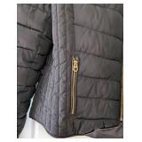 ML - Joules Hooded Puffer Jacket - Faux Fur Trim - US 16 (UK 20)