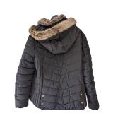 ML - Joules Hooded Puffer Jacket - Faux Fur Trim - US 16 (UK 20)