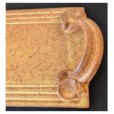 ML - Davis Signed Pottery Bowl, Tray & Candle Holder - 3-Piece Set