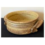 ML - Davis Signed Pottery Bowl, Tray & Candle Holder - 3-Piece Set