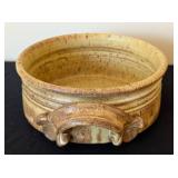 ML - Davis Signed Pottery Bowl, Tray & Candle Holder - 3-Piece Set