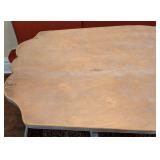 ML - French Country Style Dining Table - Distressed Whitewash Finish