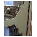 ML - Tall Painted Wood Curio Cabinet with Glass Door