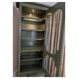 ML - Tall Painted Wood Curio Cabinet with Glass Door