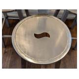 ML - Go Home Hip Vintage Polished Nickel Counter Height Stool Set of 3