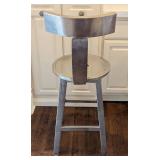 ML - Go Home Hip Vintage Polished Nickel Counter Height Stool Set of 3