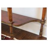 ML - Elegant Console Table - Carved Wood With Gilded Accents
