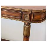 ML - Elegant Console Table - Carved Wood With Gilded Accents