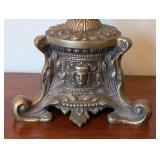 ML - Castilian Brass Pillar Candle Holders - Pair, Made in India