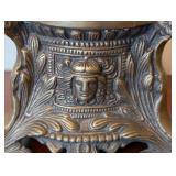 ML - Castilian Brass Pillar Candle Holders - Pair, Made in India
