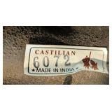 ML - Castilian Brass Pillar Candle Holders - Pair, Made in India
