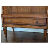 ML - Vintage Waterfall Bookshelf with Metal Top Rail