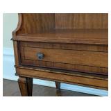 ML - Vintage Waterfall Bookshelf with Metal Top Rail