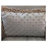 ML - Vintage Upholstered Armchair - Ornate Carved Frame