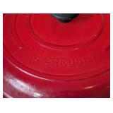ML - Le Creuset #32 Covered Pan, Red Enamel, Made In France