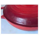ML - Le Creuset #32 Covered Pan, Red Enamel, Made In France