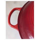 ML - Le Creuset #32 Covered Pan, Red Enamel, Made In France