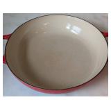 ML - Le Creuset #32 Covered Pan, Red Enamel, Made In France