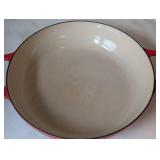 ML - Le Creuset #32 Covered Pan, Red Enamel, Made In France