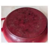 ML - Le Creuset #32 Covered Pan, Red Enamel, Made In France