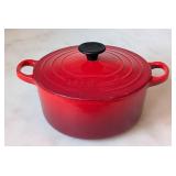 ML - Le Creuset 2 Qt Enameled Cast Iron Pot with Lid
