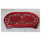 ML - Le Creuset Trivet - Red Enamel Cast Iron