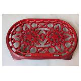 ML - Le Creuset Trivet - Red Enamel Cast Iron
