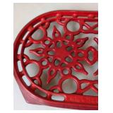 ML - Le Creuset Trivet - Red Enamel Cast Iron