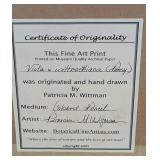 ML - Patricia M. Wittman Viola x Wittrockiana Pansy Fine Art Print in Gold Frame