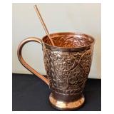 ML - Kamojo Hammered Copper Mugs (Lot of 3)