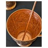 ML - Kamojo Hammered Copper Mugs (Lot of 3)