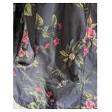 UB - Joules Womens Raincoat - Size US 16 (UK 20) - Floral Print Waterproof Hooded Coat