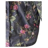 UB - Joules Womens Raincoat - Size US 16 (UK 20) - Floral Print Waterproof Hooded Coat
