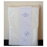 ML - The Company Store Ivory Queen Bamboo Satin Sheet Set - 60x80 (152x203 cm)