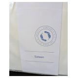 ML - The Company Store Ivory Queen Bamboo Satin Sheet Set - 60x80 (152x203 cm)