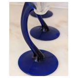 ML - Libbey Bravura Blue Stem Martini Glasses - Set of 12
