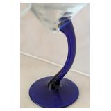 ML - Libbey Bravura Blue Stem Martini Glasses - Set of 12