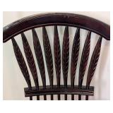 LL - Armchairs, Vintage Mahogany Wheatback, Pair of 2, Rustic American Style