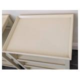 LL - Pair of Painted Wood Side Tables