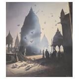LL - Amit Bhar Print - Large Framed Artwork 31 x 39 in - Signed 2005