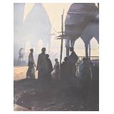 LL - Amit Bhar Print - Large Framed Artwork 31 x 39 in - Signed 2005