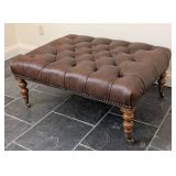 LL - Isenhour Furniture Leather Ottoman
