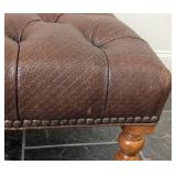 LL - Isenhour Furniture Leather Ottoman